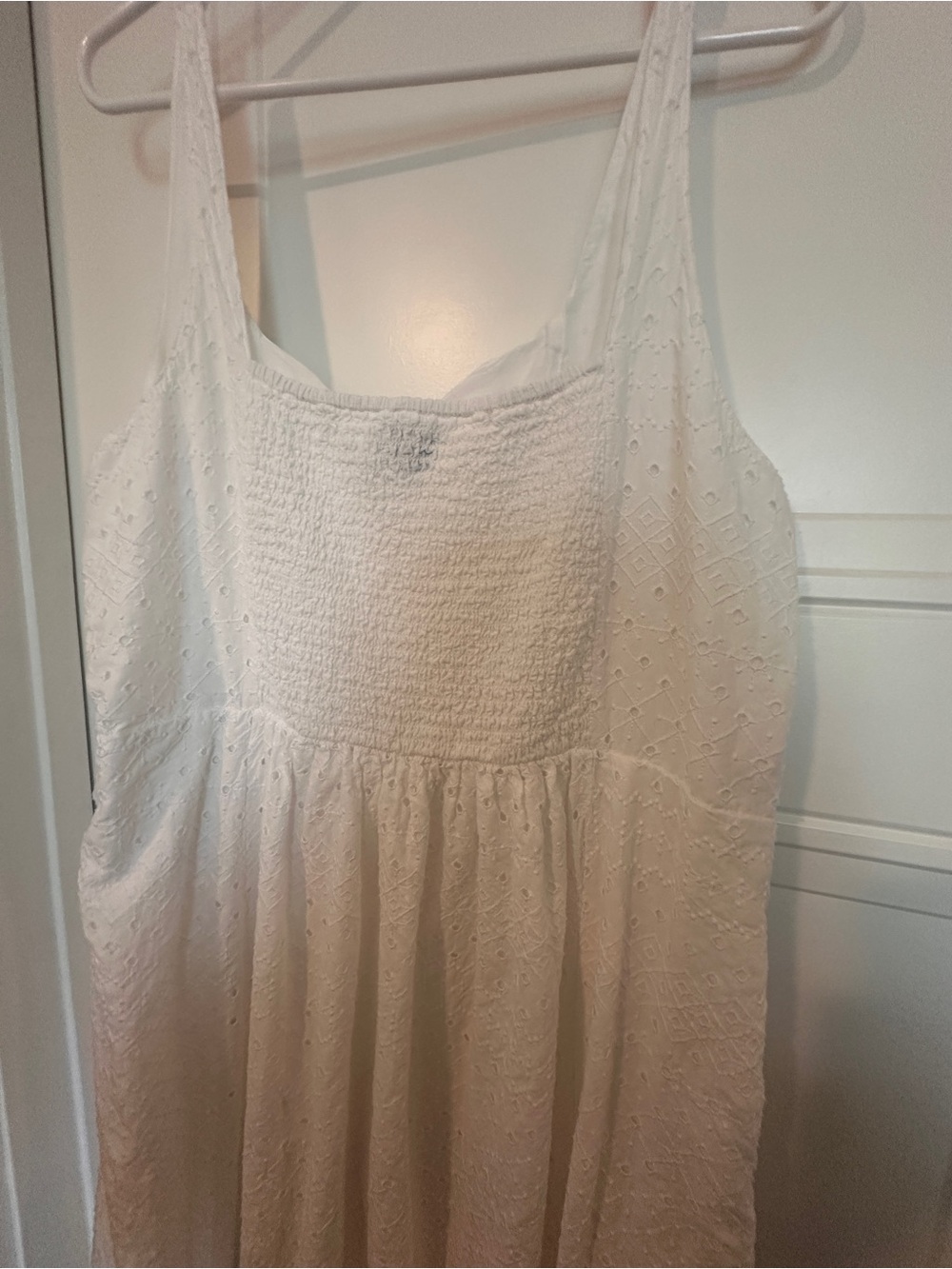 White Eyelet Maxi Sundress - Picture 5 of 6